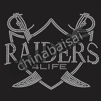 The raiders life Rhinestone Transfer Motif Designs