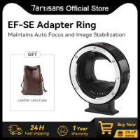 7artisans EF-SE Lens Adapter Auto-Focus Lens Speedbooster Converter Ring for Sony E Mount Mirrorless Cameras Series A9 A7R4