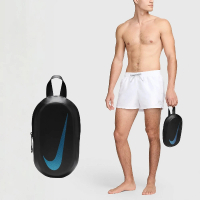 【NIKE 耐吉】手拿包 Solid Swim Locker Bag 黑 藍 防水 小包 提袋 游泳 手提包(NESSA208-001)