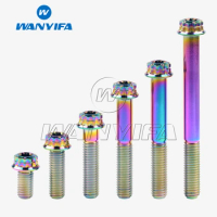 Wanyifa Titanium Ti Bolt M8x15~80mm Flange 12Points T40 Torx Head Screw for Motorcycle Calipers Refitted