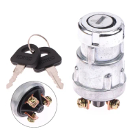 1 Set Petrol Engine Farm Machines Universal Car Boat 12V 4 Position Ignition ON /OFF /Start Ignition Switch Lock With 2 Keys