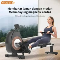 ONETWOFIT ROWING MACHINE CARDIO ALAT OLAHRAGA ALAT GYM FITNESS