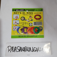 Key's ID Ring Sellery Set Ring Kunci Warna Karet Penanda Kunci Depok