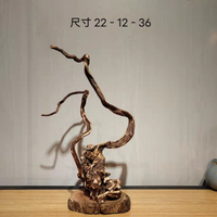 太行崖柏根雕擺件自然隨型彌勒佛觀音達摩壽星財神禪意家居工藝品