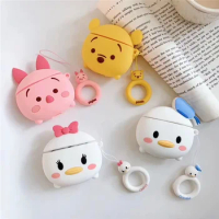 Disney Cartoon Winnie Silicone Earphone Case For Apple Airpods 2 1 3 Cover For Airpods Pro Case Wireless Charging Soft Cover Box