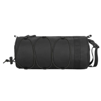 Bike Handlebar Bag Bike Storage Bag Bicycles Frame Bag Scooter Bag with Waterproof Zipper Bike Accessories Black