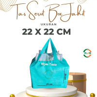 (Isi 12 Pcs) Lusinan Tas Goodiebag 22x22 Tas Box Dus Nasi serut Hajatan Tas Kotak Murah Tas Belanja 