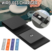 Magnetic Wireless Charger for Apple Watch series 7 8 6 3 se Portable Foldable Fast Charging Dock Iphone 14 13 12/AirPods 3 2