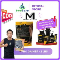 M1 Pro Gainer Muscle First Progainer 2lbs Menambah Berat Badan Bulking Vanila Popcorn | Sachet PWO
