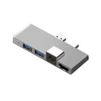 Docking Station Speed Power Adapter Docking Station Hub 4K Compatible RJ45 for Microsoft Surface Pro 5 4 3