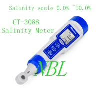 Pen Type Digital Salinity Meter Salinity Scale 0.0%~10.0% Waterproof LCD Salinometer Accuracy: 0.2%FS Liquid Water Salt Meter