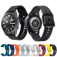 22mm 20mm Sport Silicone Watchband For Samsung Galaxy Watch 3 41mm 45mm Strap Wristband For Samsung Gear S2 S3 Frontier Bracelet