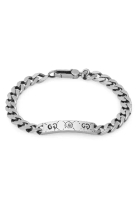 Gucci Gucci 925純紋銀 Ghost 鏈帶手鍊 (455321-J8400-0701) 17cm