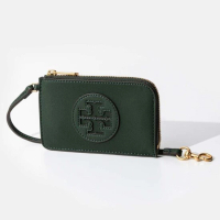 湯麗柏琦 - TORY BURCH ELLA BIO 拉鍊卡包 墨綠色157506-312 1pc