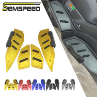 For Yamaha XMAX 250 300 XMAX400 2021 2022 2023 Motorcycle Xmax Footrest Foot Pads Pedal Plate Semspeed Motorcycle Accessories
