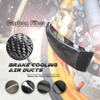 Carbon Fiber Front Brake Disc Air Ducts Cooling System Radiator Pipe For SUZUKI GSX-R GSX-R600 750 1000 HAYABUSA GSX1300R
