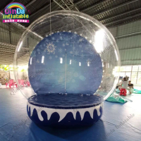 Free Shipping Clear Inflatable Snow Globe Tent Inflatable Snow Globe Photo Booth For Christmas