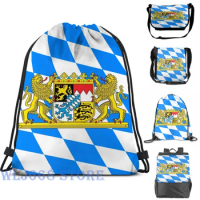 Funny graphic print shoulder Bags women Bavaria COA Flag Single shoulder backpack travel for men Gym Bag