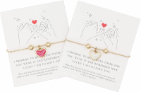 Smilebelle Graduation Gifts for Friends Girs Sisters Best Friendship Bracelets for 2/3 Sisters Bride