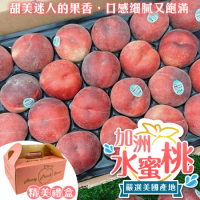 【果之蔬】美國加州水蜜桃(10入禮盒_180g/顆)