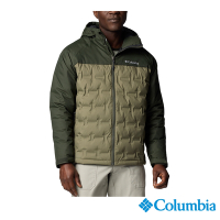 Columbia 哥倫比亞 男款 - Omni Tech防水金鋁點極暖連帽羽絨外套-軍綠色 UWE78570AG/IF