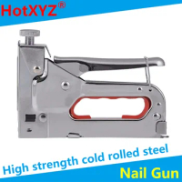 Woodworking Manual Nail Gun Code Nailing Hand U-type M-type T-type Straight Nail Puller Pneumatic Non-electric Wire Slot Nailer