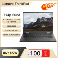 Lenovo ThinkPad t14p 2023 i5-13500h/i7-13700h/i9-13900h Xe/rtx3050 16GB/32GB RAM 512GB/1TB 2.2K Notebook 14 inch PC laptop