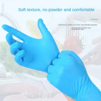 Black Nitrile Gloves Disposable Kitchen Latex Gloves Laboratory Protective Household Cleaning Gloves