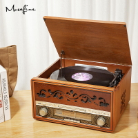 摩范仿古留聲機 復古LP黑膠唱片機 老式電唱機 生日禮物藍牙音響歐式