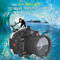 Waterproof Box Underwater Housing Camera Diving Case Cover For Sony A7 II A7S A7R Mark II A7II A7M2 A7R2 A7RII 28-70mm 90mm Lens