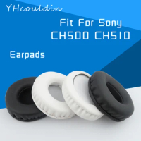 YHcouldin Earpads For Sony CH500 CH510 WH-CH500 WH-CH510 Headphone Accessaries Replacement Wrinkled Leather Soft Material