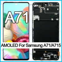 6.7" AMOLED For Samsung Galaxy A71 LCD Touch Digitizer Sensor Assembly For Samsung A71 Display A715 A715FD LCD Replacement