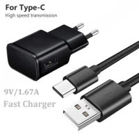 Phone Charger For OPPO F17 A15 A53 A52 A93 A73 A5 A9 2020 Realme 7 X7 7i X50 X2 Pro 9V 1.67A Fast Wall Charger USB C Cable Plug
