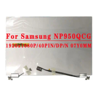 For Samsung Galaxy Book Flex NP950QCG NT950QCG 950QCG Upper part 15.6 inch 1920*1080 FHD silver upper part With touch