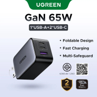 UGREEN GaN 65W USB C Charger Quick Charge QC4.0 QC PD3.0 PD USB-C Type C Fast USB Charger สําหรับโทร