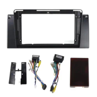 Car Video Fascia Frame Adapter Canbus Box For BMW Series E46 X5 E53 E39 E90 Decoder Dash Fitting Panel Kit car stereo android