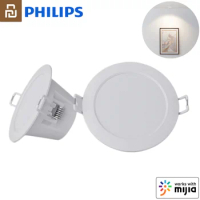 Youpin Philips Smart Downlight Zhirui Light 220V 3000-5700k Adjustable Color Ceiling Lamp Work For Mihome App Long-Range Control