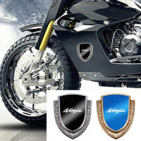 3D Car Motorcycle Modified Car Sticker Metal Car Sticker Decal Badge Logo For Kawasaki Ninja 400 650 1000 SX ZX6R Z1000 Z900 RS