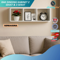 HarmonyNest - Rak Dinding Gantung Modern Aesthetic Hitam & Putih Kekinian Penyimpanan Barang Buku Ma
