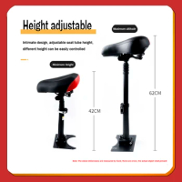 Universal Foldable Adjustable Electric Scooter Seat Saddle For Xiaomi M365 Scooter Retractable Metal Base Accessories