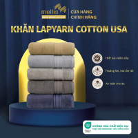 Khăn Mặt/Gội đầu Mollis Cotton Lapyarn 34x78cm Khăn Cao Cấp Mềm Mịn Thấm Hút Tốt phù hợp Gia Đình Sp