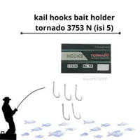 Kail Pancing hooks Bait Holder Tangkai Panjang tornado 3753N no.12 (isi 5)