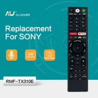 RMF-TX310E replacement voice remote control for Sony Bravia LED LCD TV KD-49XE8004 KD-49XE8005 KD-43XF8096 KD-43XF8505 KD-43XF85