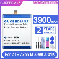 GUKEEDIANZI Replacement Battery LI3931T44P8H686049 3900mAh For ZTE Axon M Z999 Z-01K Bateria