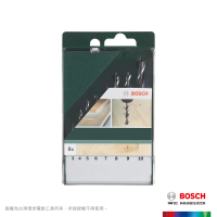 【BOSCH 博世】木工鑽頭組8支裝(圓柄)