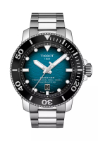 Tissot Seastar 2000 Professional Powermatic 80 Men's Grey Stainless Steel Bracelet and Blue Gradient Dial Watch - T120.607.11.041.00