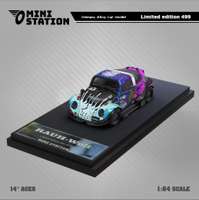 TimeMicro1:64 RWB Beetle Plain Color Simulation Alloy Car Model