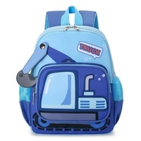 Balo trẻ em Mamago hình máy xúc chăm chỉ (Xanh ngọc)