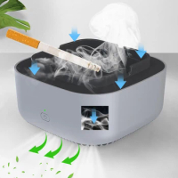 Portable Smokeless Ashtray Cigarette Smelless Ashtray Filter Secondhand Smoke Air Filter Purifier for Home Office Car