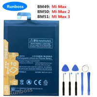BM51 BM50 BM49 Original Replacement Battery For Xiaomi Mi Max 3 Max3 , Mi Max 2 Max2 ,Mi Max Genuine Phone Battery +Tools